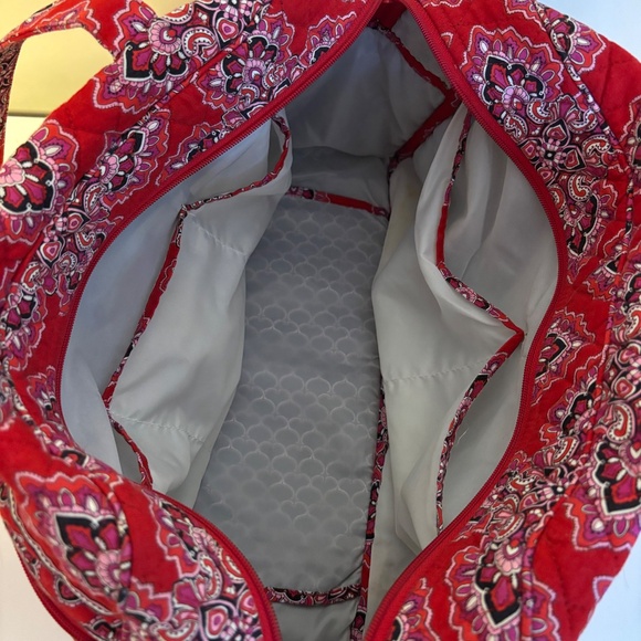 Vera Bradley Zip Diaper Baby Bag Multi Compartment Red Paisley Frankly Scarlett - Picture 5 of 5